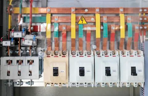 Electric switchboard Stock Photos