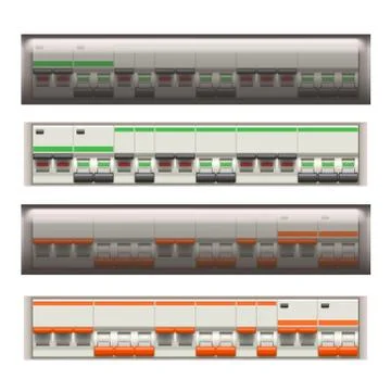 Electric switches set Stock Illustration