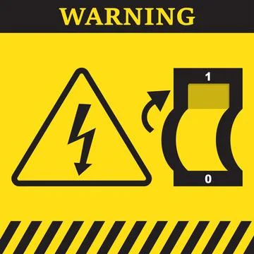 Electric swtich button Stock Illustration