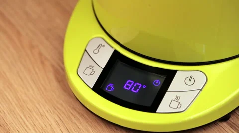 Electric tea kettle boiling Stock Footage 61414744