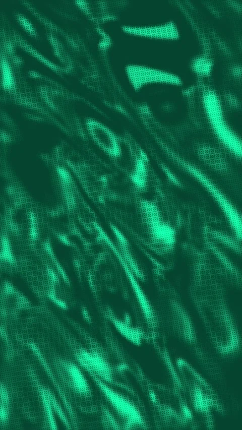 Electric Teal Liquid Ripple Vertical Loop with Halftone Dot Pattern Stockbeeldmateriaal 329960844