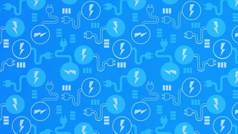 Electric Technology Pattern Blue Stock Footage 254429328