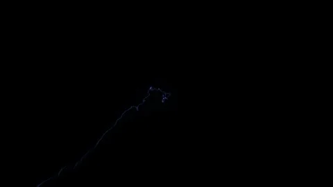 Electric Thunder Flash Loop Animation for Dramatic Sky Stock Footage 333028558