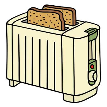 Electric toaster Stock Illustration