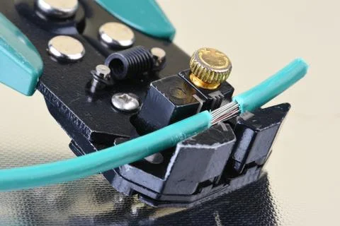 Electric tool wire stripper with cable Foto stock