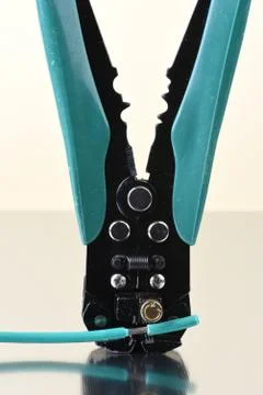 Electric tool wire stripper Stock-Fotos