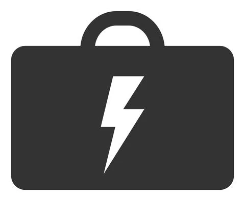 Electric Toolbox Vector Icon Flat Illustration Stock Illustration