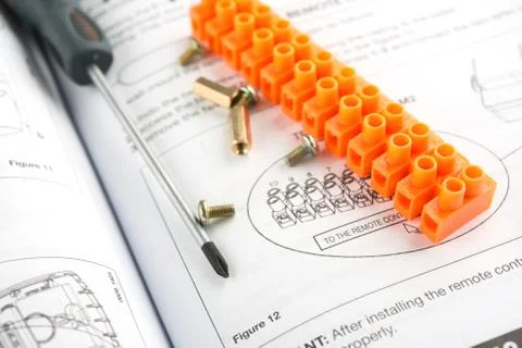 Electric tools on white background Stock Photos