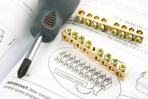 Electric tools on white background Stock Photos