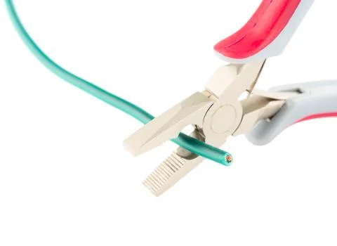 Electric tools on white background Foto stock