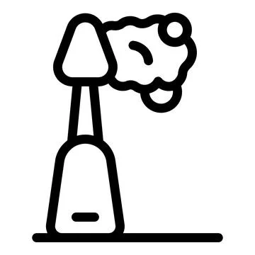 Electric toothbrush cleaning teeth with toothpaste icon イラスト素材