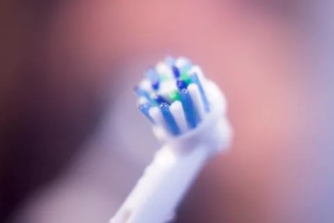 Electric toothbrush head Stock Photos
