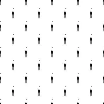 Electric toothbrush pattern seamless Illustrazione stock