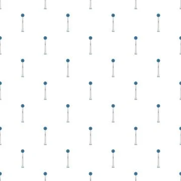 Electric toothbrush pattern seamless vector Illustrazione stock