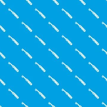 Electric toothbrush pattern vector seamless blue Illustrazione stock