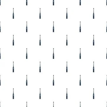 Electric toothbrush seamless pattern for oral hygiene concept Illustrazione stock