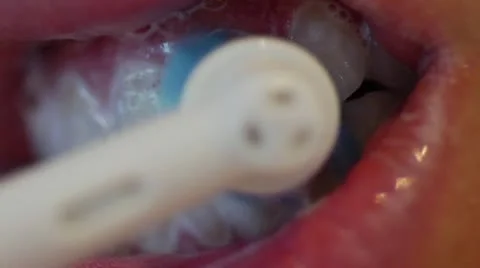 Electric Toothbrush-Slow Motion Stock Footage 22140336