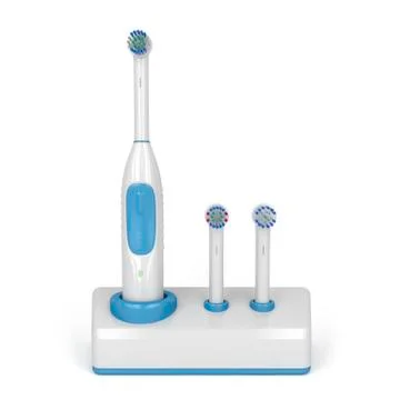 Electric toothbrush on stand イラスト素材