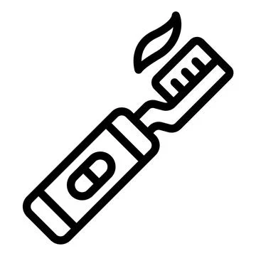 Electric Toothbrush Vector Icon Design Illustration Stock Illustration