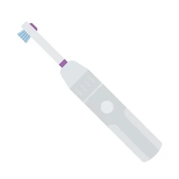 Electric toothbrush vector icon flat isolated Stock Illustration
