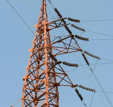 Electric tower high voltage Stock Photos