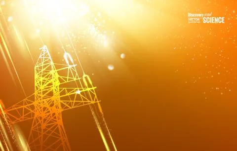 Electric tower. Stock Illustration