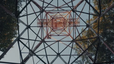 Electric Tower Tilt 스톡 동영상 91228947