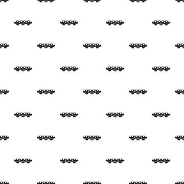 Electric train pattern, simple style Stock Illustration