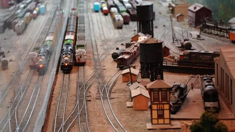 Electric trains sets Vídeos de archivo 317927086