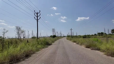 Electric Transformer - Distant Shot Stock Footage 263885781