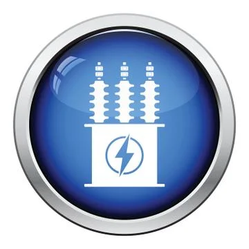 Electric transformer icon Ilustración de archivo