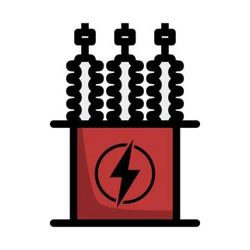 Electric Transformer Icon Ilustración de archivo