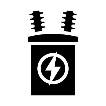Electric Transformer Icon Ilustración de archivo