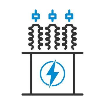 Electric Transformer Icon Ilustración de archivo