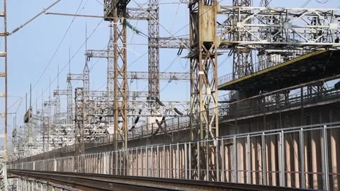 Electric transformer station 库存影片 152077931