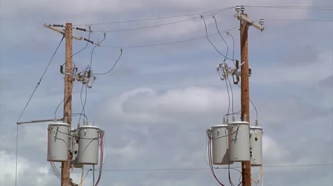 Electric Transformers 스톡 동영상 47972608