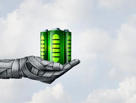 Electric Transportation Stock Illustration