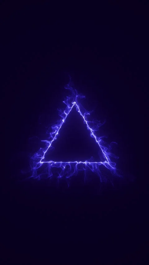Electric Triangle Symbol Stock Footage 311026442