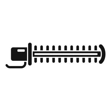 Electric trimmer device icon simple vector. Tree trimming Illustrazione stock