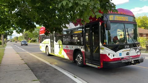 Electric TTC Bus Stock Footage 171535329