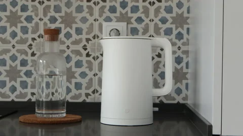 Electric turn off in modern kitchen Stock Footage 218034858