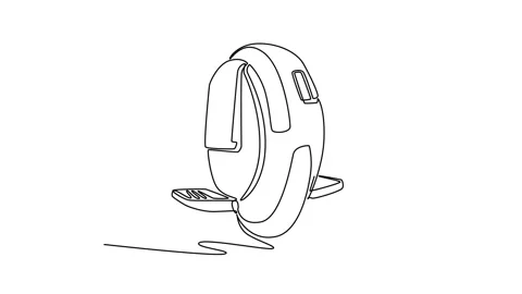 Electric unicycle. Circular wheel shell casing and foldable metal footrests Stock Footage 337055563