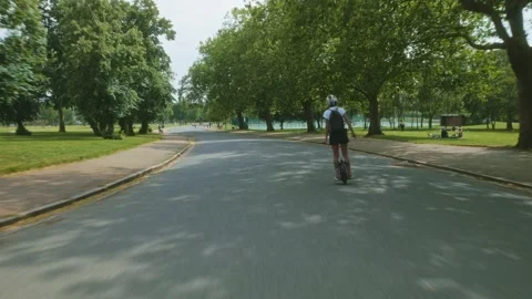 Electric Unicycle Video stock 195080136