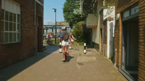 Electric Unicycle Stock Footage 195082826