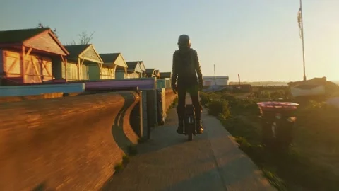Electric Unicycle Stock Footage 195439982