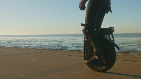 Electric Unicycle Stock Footage 195440149