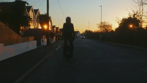 Electric Unicycle Stock Footage 195440234