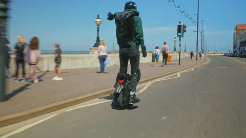 Electric Unicycle Stock Footage 195521201