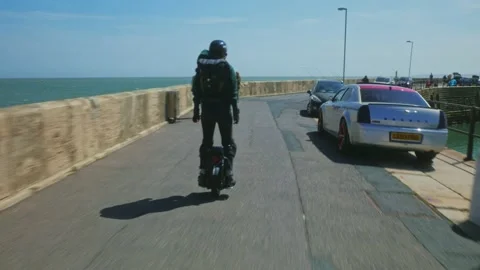 Electric Unicycle Stock Footage 195525423