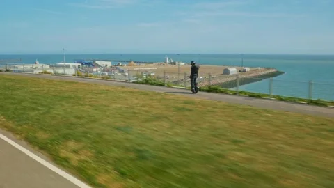 Electric Unicycle Stock Footage 195525585